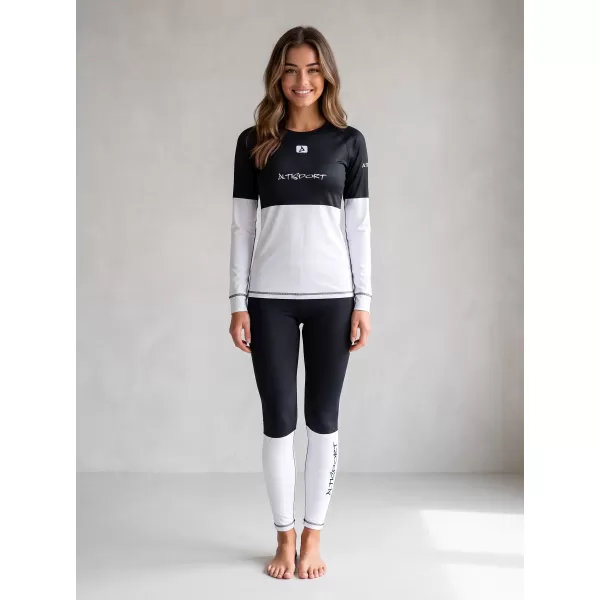  Frauenfunktionelle Thermohosen Prämie ALTISPORT VOJ/ALW051TER02 SCHWARZ UND WEIß 