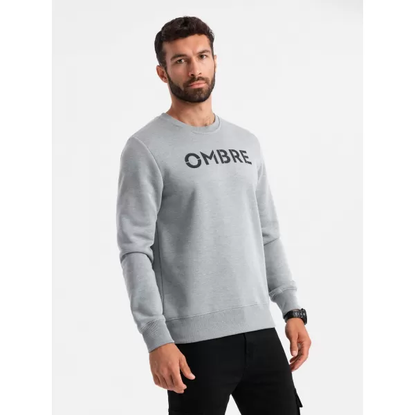  Herren Sweatshirt OMBRE OM-SSPS-0181 GRAUE MELANGE 
