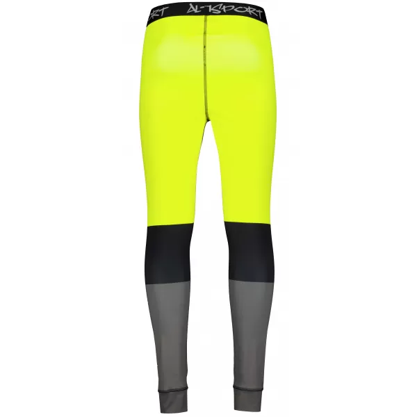 Die funktionelle Thermohosen für Männer Premium ALTISPORT VOJ/ALM051TER02 NEONGELB/GRAU 