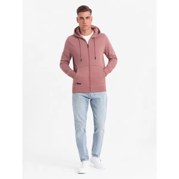  Herren -Sweatshirt OMBRE OM-SSBZ-0160 DUNKELROSA 