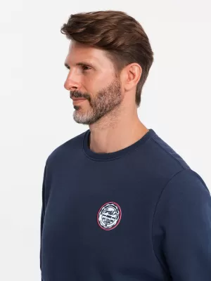 Herren Sweatshirt OMBRE OM-SSNZ-0134 MARINEBLAU