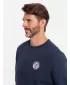 Herren Sweatshirt OMBRE OM-SSNZ-0134 MARINEBLAU