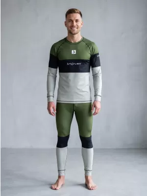Die funktionelle Thermohosen für Männer Premium ALTISPORT VOJ/ALM051TER02 KHAKI