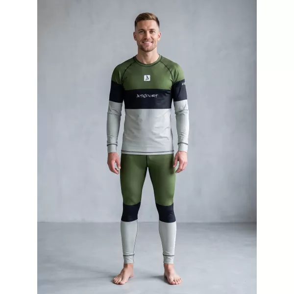  Die funktionelle Thermohosen für Männer Premium ALTISPORT VOJ/ALM051TER02 KHAKI 