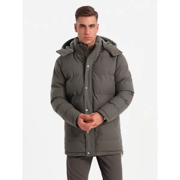 Jacke OMBRE OM-JALJ-0217 DUNKELGRAUE MELANGE 