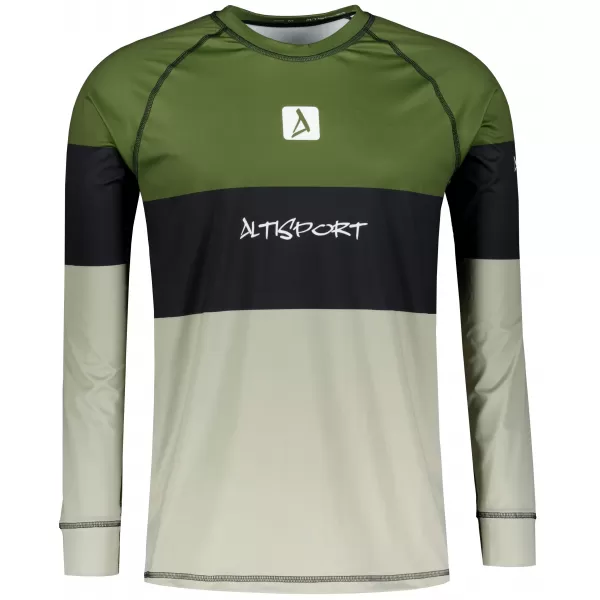  Funktionaler Term T -Shirt von Männern mit Langarmprämie ALTISPORT VOJ/ALM051TER01 KHAKI 