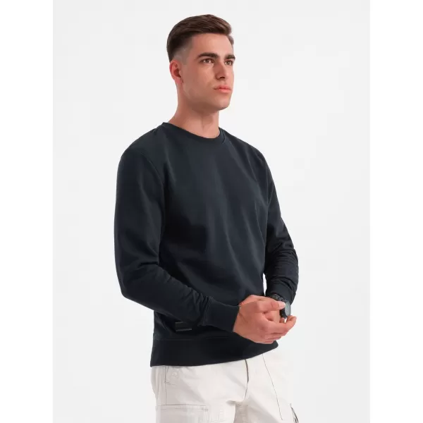  Herren -Sweatshirt OMBRE OM-SSBN-0159 SCHWARZ 