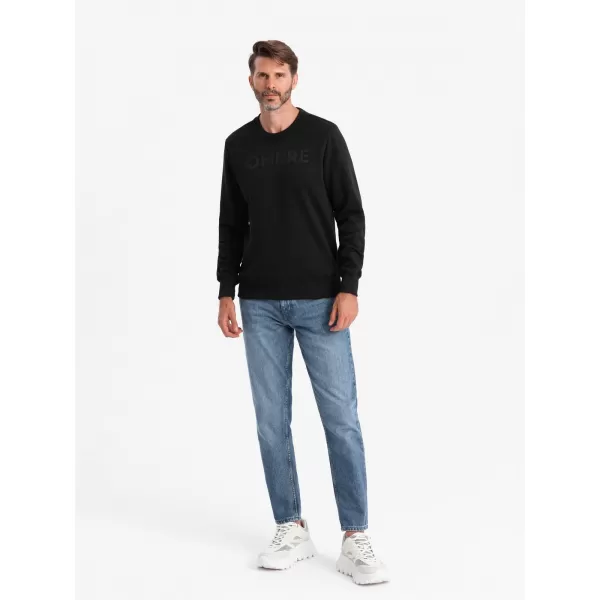  Herren -Sweatshirt OMBRE OM-SSPS-0181 SCHWARZ 