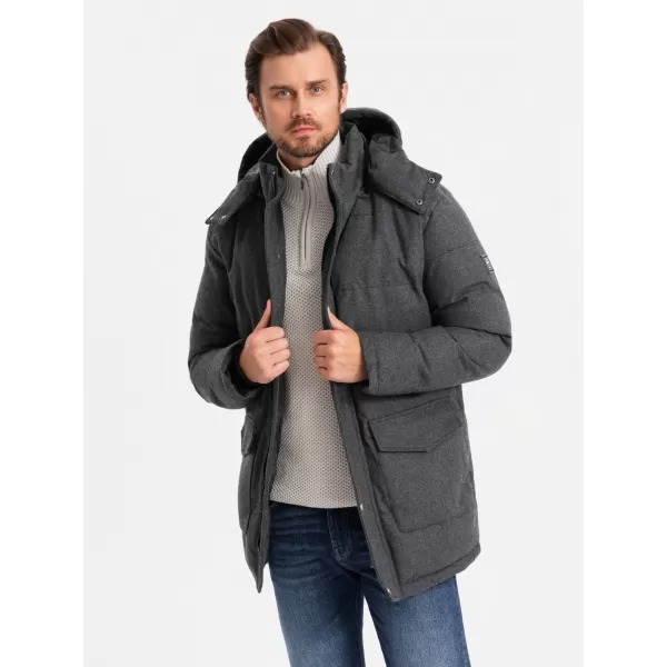  Jacke OMBRE OM-JALJ-0217 SCHWARZE MELANGE 