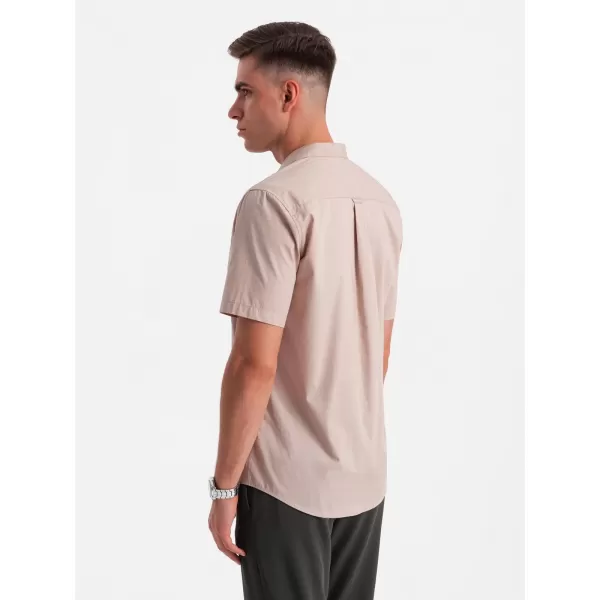  Hemd OMBRE OM-SHSS-0168 HELLBRAUN 