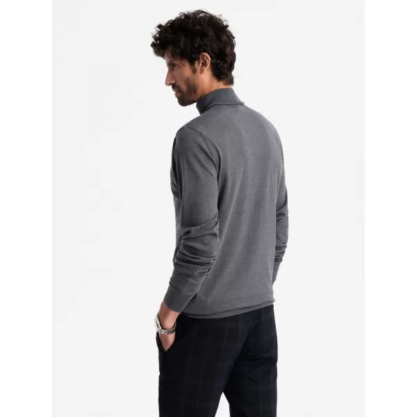  Herrenpullover OMBRE OM-SWTN-0101 GRAUE MELANGE 