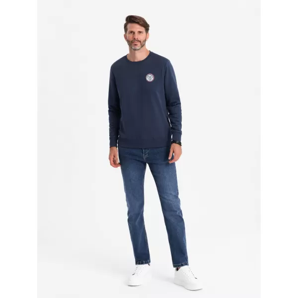 Herren Sweatshirt OMBRE OM-SSNZ-0134 MARINEBLAU 