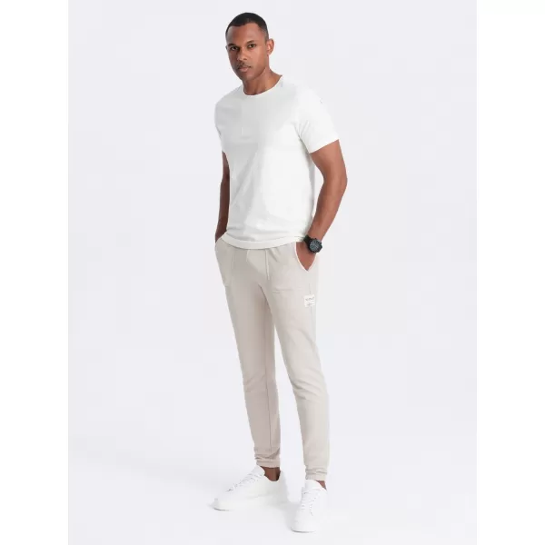  Herren -Traursanzüge OMBRE OM-PASK-0211 LEICHT BEIGE 