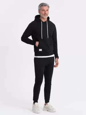 Herren -Sweatshirt OMBRE OM-SSBN-0177 SCHWARZ