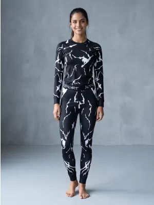 Frauenfunktionelle Thermohosen Prämie ALTISPORT VOJ/ALW052TER02 SCHWARZ