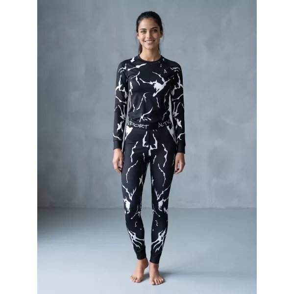  Frauenfunktionelle Thermohosen Prämie ALTISPORT VOJ/ALW052TER02 SCHWARZ 