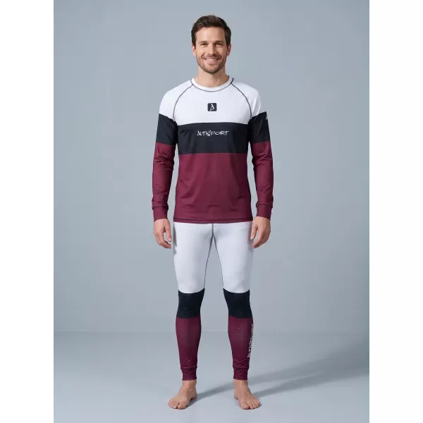  Die funktionelle Thermohosen für Männer Premium ALTISPORT VOJ/ALM051TER02 BURGUND 