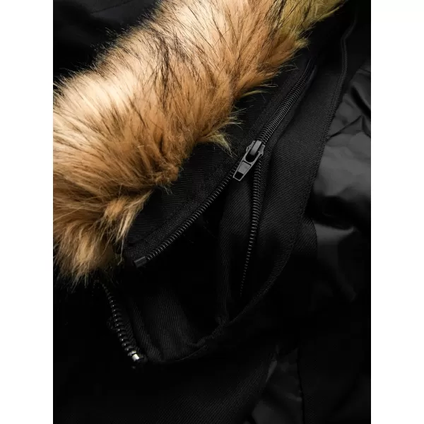  Herren Winterjacke OMBRE OM-JALJ-0182 SCHWARZ 