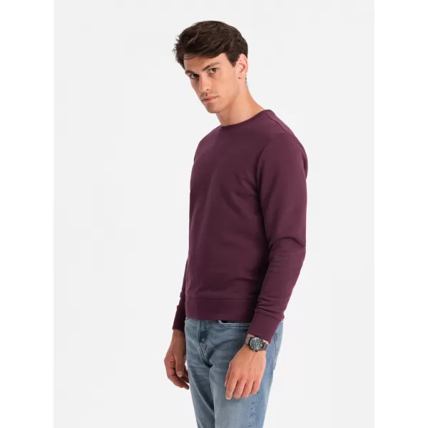  Herren -Sweatshirt OMBRE OM-SSBN-0159 KASTANIENBRAUN 