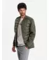 Jacke OMBRE OM-JALP-0141 DUNKLER OLIVENGRÜN