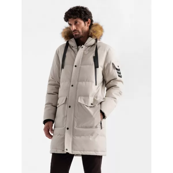 Herren Winterjacke OMBRE OM-JALJ-0182 BEIGE 