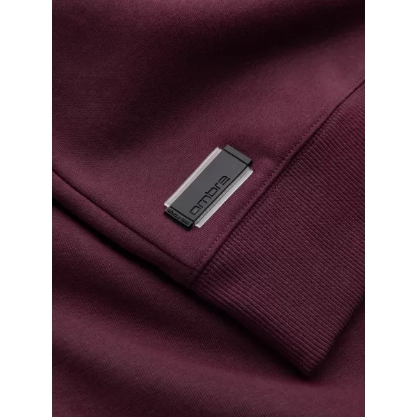  Herren -Sweatshirt OMBRE OM-SSBN-0159 KASTANIENBRAUN 