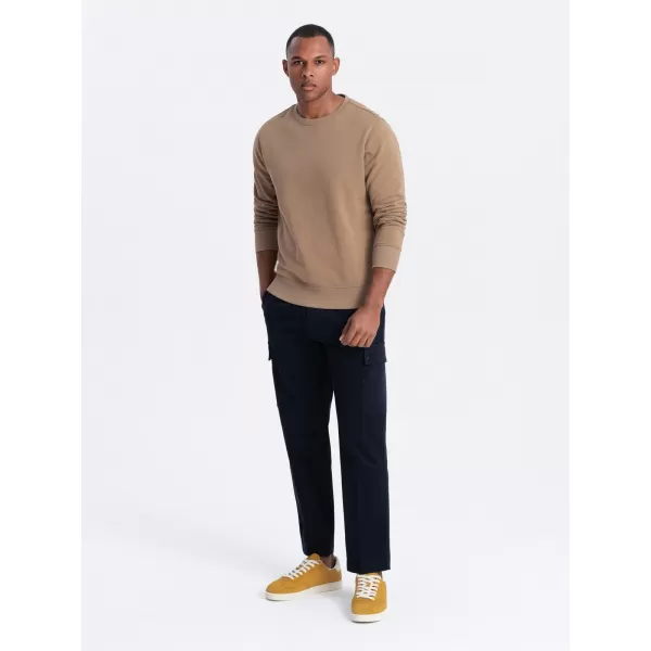  Herren -Sweatshirt OMBRE OM-SSBN-0175 BRAUN 