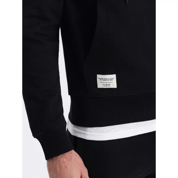  Herren -Sweatshirt OMBRE OM-SSBN-0177 SCHWARZ 