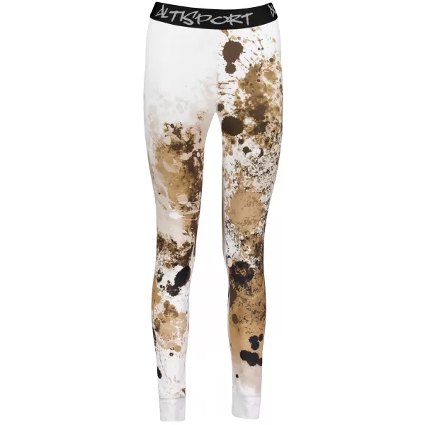  Frauenfunktionelle Thermohosen Prämie ALTISPORT VOJ/ALW055TER02 WEIß -BROWN 