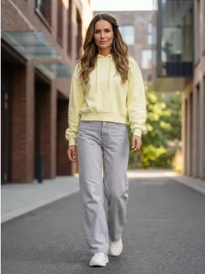 Frauen Sweatshirt aus Bio -Baumwolle ALTISPORT BYB/ALW002BY183 GELB
