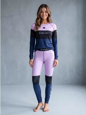 Frauenfunktionelle Thermohosen Prämie ALTISPORT VOJ/ALW051TER02 VIOLETT/BLAU