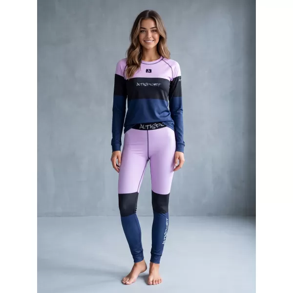  Frauenfunktionelle Thermohosen Prämie ALTISPORT VOJ/ALW051TER02 VIOLETT/BLAU 