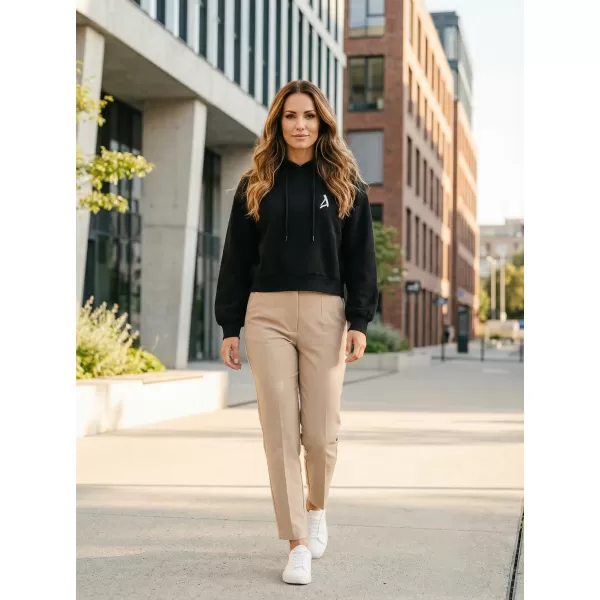  Frauen Sweatshirt aus Bio -Baumwolle ALTISPORT BYB/ALW002BY183 SCHWARZ 