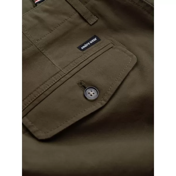  Shorts OMBRE OM-SRCG-0133 DUNKLE OLIVE 