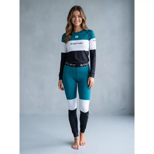  Frauenfunktionelle Thermohosen Prämie ALTISPORT VOJ/ALW051TER02 KEROSIN/SCHWARZ 
