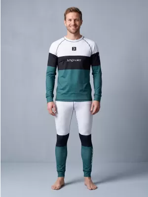 Die funktionelle Thermohosen für Männer Premium ALTISPORT VOJ/ALM051TER02 WEIß -GREEN