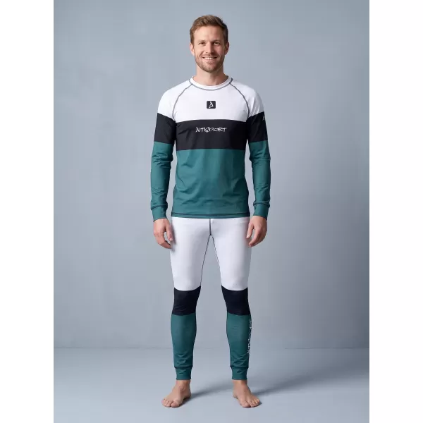  Die funktionelle Thermohosen für Männer Premium ALTISPORT VOJ/ALM051TER02 WEIß -GREEN 