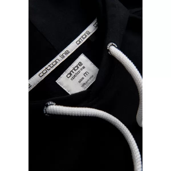  Herren -Sweatshirt OMBRE OM-SSBN-0177 SCHWARZ 