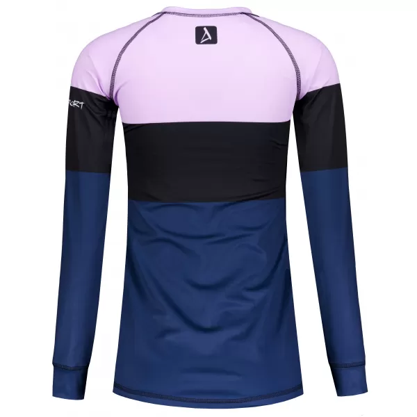  Frauenfunktionales Thermo -T -Shirt mit langen Ärmeln Premium ALTISPORT VOJ/ALW051TER01 VIOLETT/BLAU 