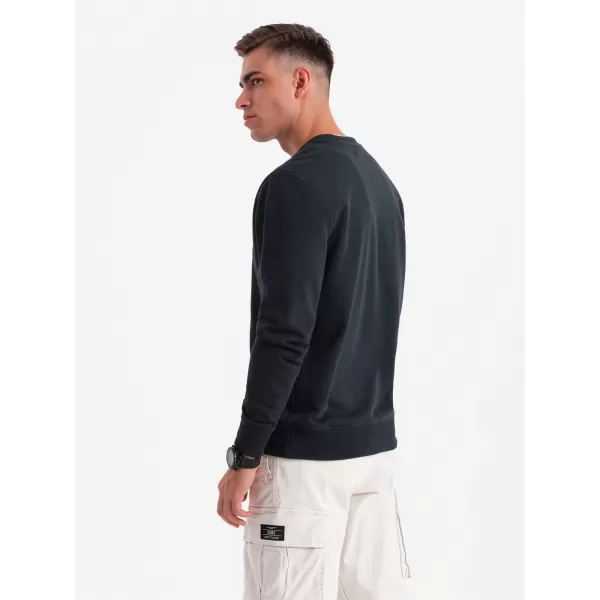  Herren -Sweatshirt OMBRE OM-SSBN-0159 SCHWARZ 