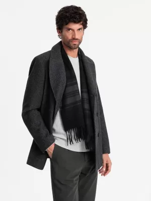 Männlicher Mantel OMBRE OM-COWC-0115 GRAPHIT