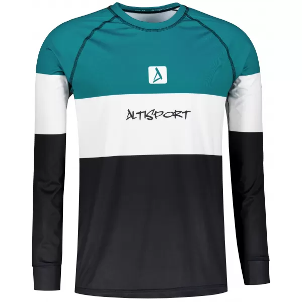  Funktionaler Term T -Shirt von Männern mit Langarmprämie ALTISPORT VOJ/ALM051TER01 KEROSIN/SCHWARZ 