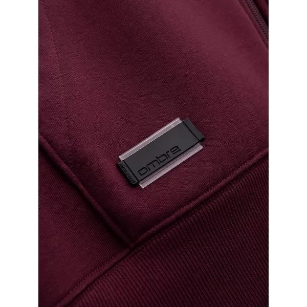  Herren -Sweatshirt OMBRE OM-SSBZ-0160 KASTANIENBRAUN 