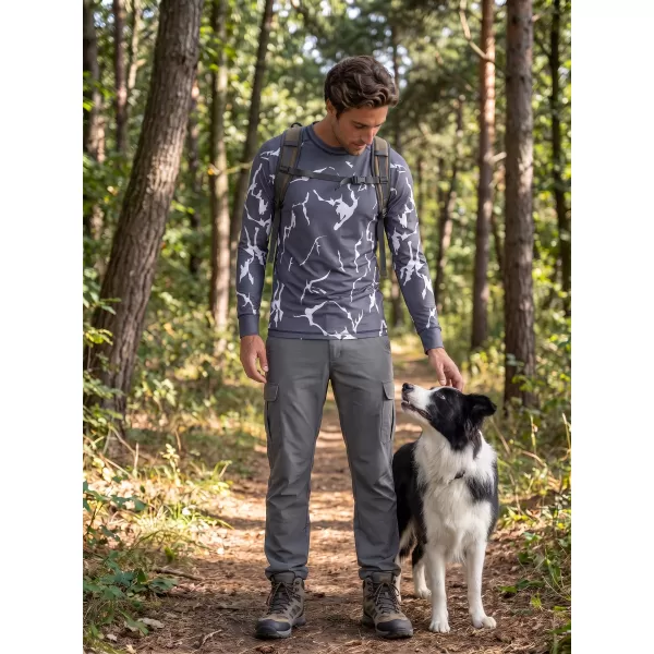  Funktionaler Term T -Shirt von Männern mit Langarmprämie ALTISPORT VOJ/ALM052TER01 GRAU 