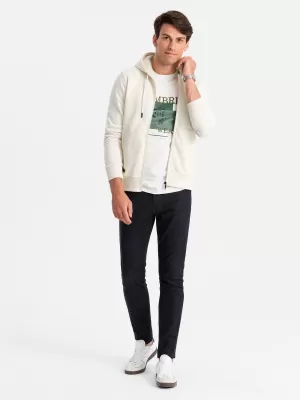 Herren -Sweatshirt OMBRE OM-SSBZ-0160 CREME