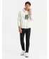 Herren -Sweatshirt OMBRE OM-SSBZ-0160 CREME