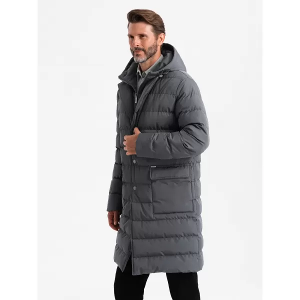  Männlicher Mantel OMBRE OM-JALJ-0177 GRAPHIT 