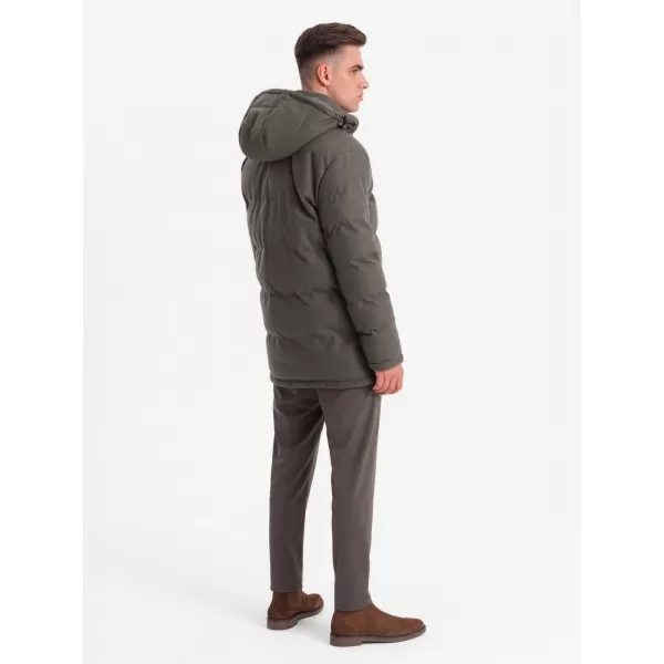  Jacke OMBRE OM-JALJ-0217 DUNKELGRAUE MELANGE 