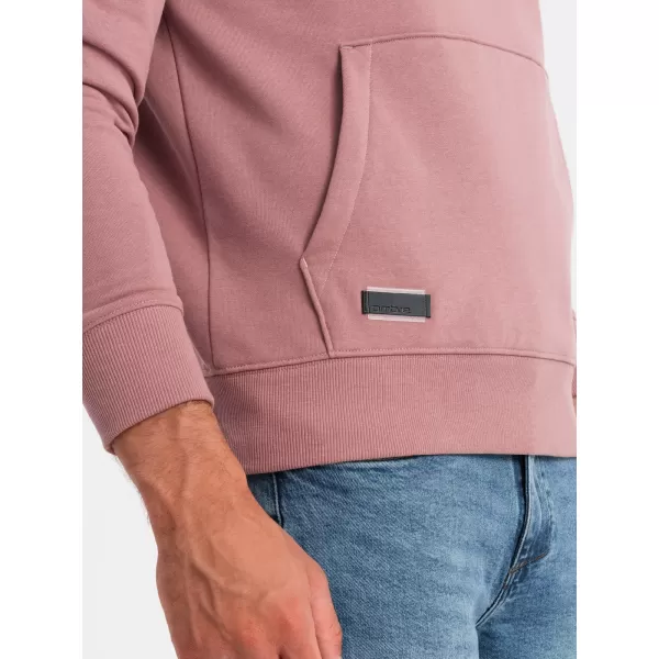  Herren -Sweatshirt OMBRE OM-SSBN-0161 DUNKELROSA 