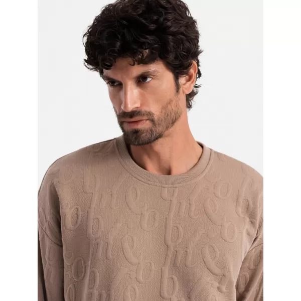  Herren -Sweatshirt OMBRE OM-SSNZ-0164 BRAUN 